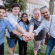 The winner team of the Lean Startup Machine Startup Pitch Award showed exceptional collaboration and understanding of Design Thinking in designing a modular mobility concept for urban space. From left: Mesut Kuscu, Sungjun Lim, Teena Hassan, Armin Gerl and Osama bin Tariq.